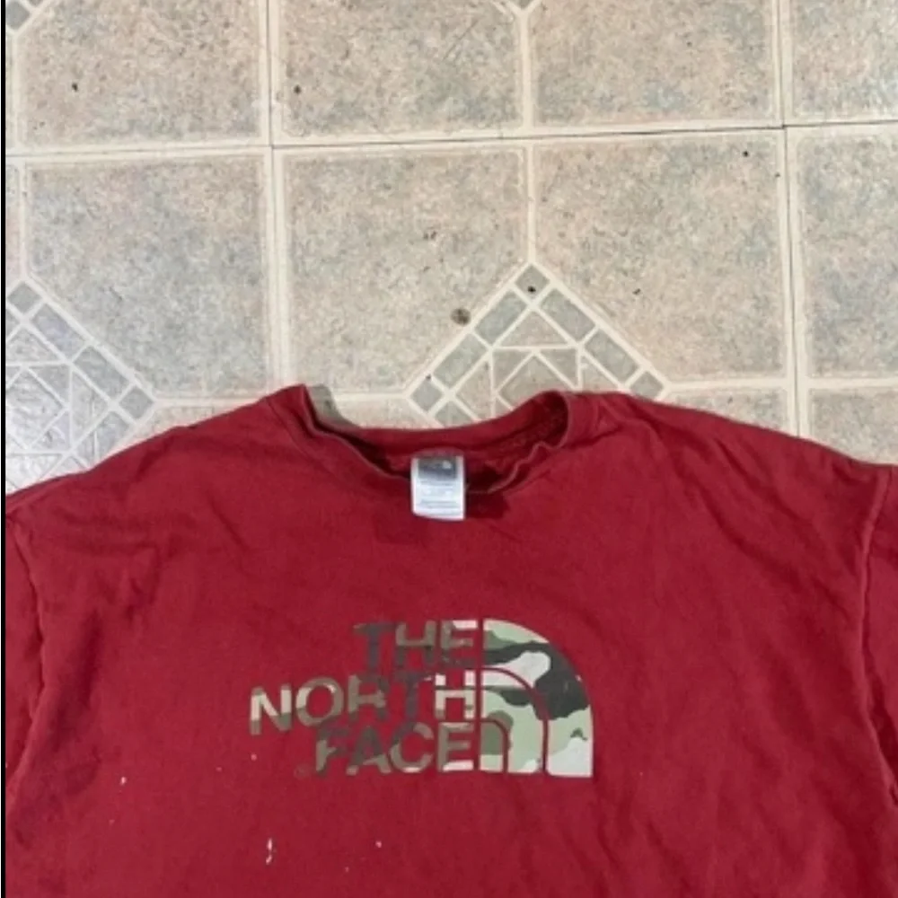 The North Face Red Logo Crewneck T-Shirt